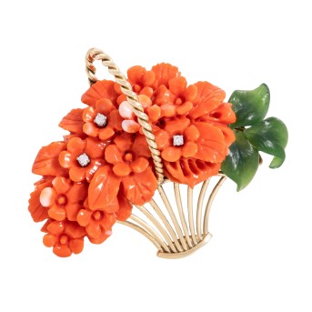 Brosche 'Blumenbouquet'