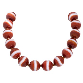 Außergewöhnliche Achatkette,