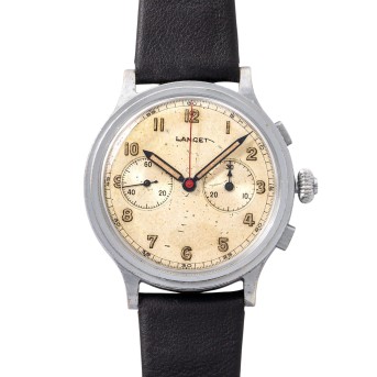 LANCET Vintage Fliegerchronograph Herrenuhr.