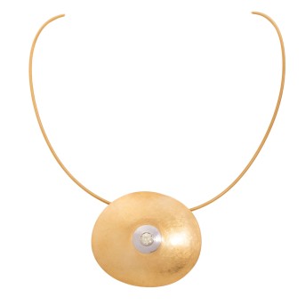 GEORG SPRENG unique pendant with diamond of approx. 1 ct, 