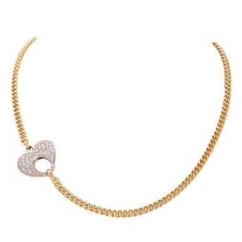 Panzerkette mit Herzkarabiner,