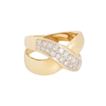 Ring mit 24 Brillanten,