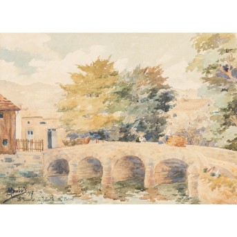 DUBOIS, M. (Künstler/in 19./20. Jh.), 'Le Pontcelot de Joinville, Haute Marne', 1917,
