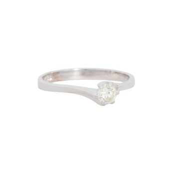 Solitaire Ring mit Brillant,