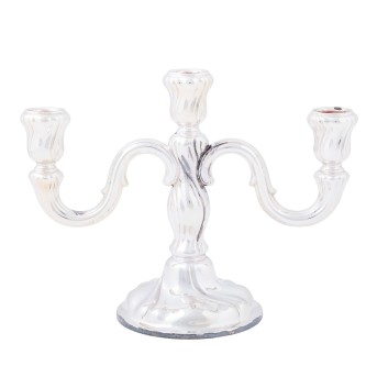 LUTZ & WEISS LUTZ & WEISS 'Silber Kerzenleuchter im Barockstil' 835er. Silber, 20.Jh.