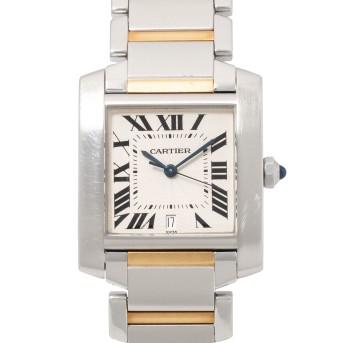 CARTIER Tank Francaise Ref. 2302 ladies' automatic watch with new revision. 