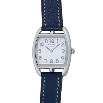 HERMÈS wristwatch 'CAPE COD TONNEAU'.