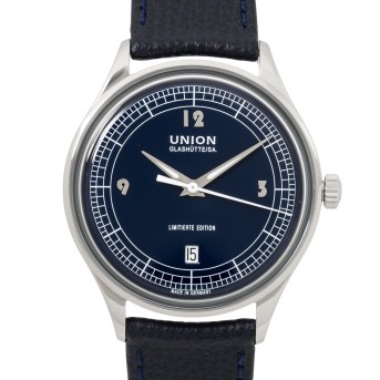 UNION GLASHÜTTE UNION GLASHÜTTE Noramis Datum limitierte Edition Herrenuhr Ref. D012.407A im Full Set.