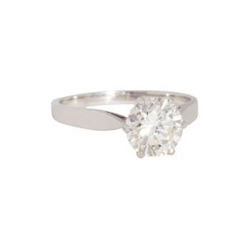 KURTZ Solitaire ring with brilliant-cut diamond, 