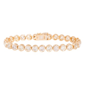 Tennisarmband mit 28 Diamanten von zus. 18,88 ct,