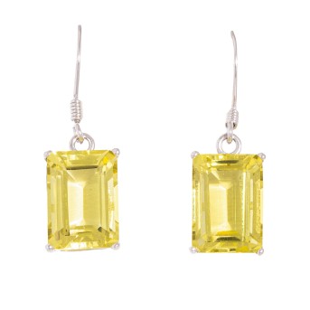Paar Ohrhänger mit Lemoncitrin,