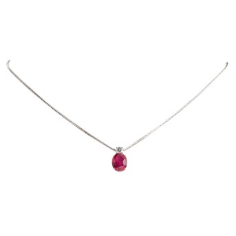 HÜLSE Collier mit Rubin, ca. 2,5 ct,