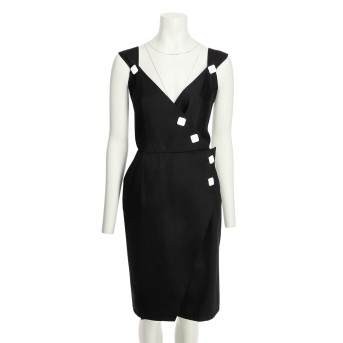 SAINT LAURENT YVES SAINT LAURENT VINTAGE RIVE GAUCHE Kleid, Gr. 36 (fr. 38), Koll.: 80er Jahre.