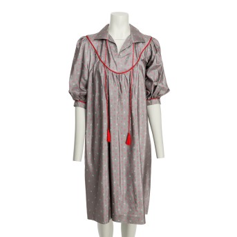 SAINT LAURENT SAINT LAURENT RIVE GAUCHE VINTAGE Kleid, Gr. 34 (fr. 36), Koll.: 70er Jahre.