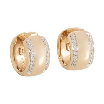 CHRIST Paar Creolen mit 32 Brillanten