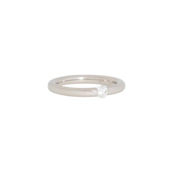 Tension ring with brilliant-cut diamond, approx. 0.18 ct, 
