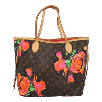 LOUIS VUITTON LOUIS VUITTON X STEPHEN SPROUSE Shopper 'NEVERFULL MM', Koll.: 2009.