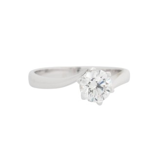 Solitaire, Ring mit Brillant,