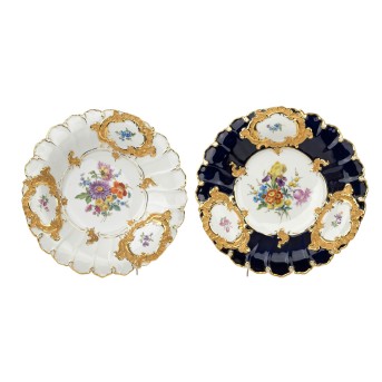 MEISSEN zwei Prunkplatten, 20.Jh.