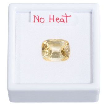 Loser naturfarbener gelber Saphir