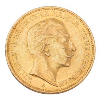 Dt. Kaiserreich Preussen/GOLD - Wilhelm II. 20 Mark 1904