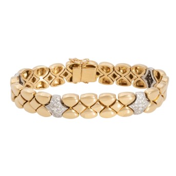 Bracelet with 84 brilliant-cut diamonds,