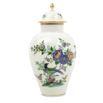 MEISSEN, Deckelvase "Indischmalerei" 20.Jh.