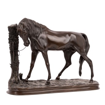 MÈNE, PIERRE-JULES (1810-1879), AFTER, Figure of a horse.