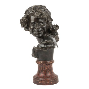 INJALBERT, JEAN AUGUSTE (1845-1933) 'Lachendes Kind'.