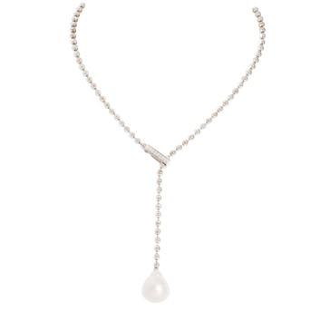 Y-Collier mit Südseeperle und Brillanten
