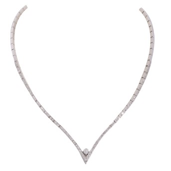 Collier mit Diamanten,
