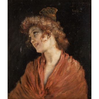 SCHMUTZLER, LEOPOLD (1864-1941) &quot;Venetian Woman&quot;