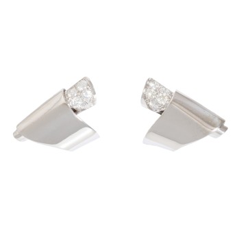 Paar Ohrclipstecker mit Brillanten