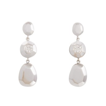 Paar Ohrhänger mit Brillanten