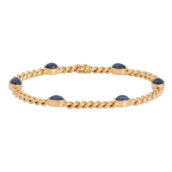 EUGEN HIRNER bracelet with sapphire cabochons, 