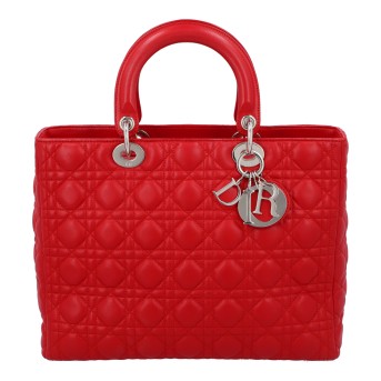DIOR DIOR Henkeltasche 'GROSSE LADY DIOR', Koll.: 2009, akt. NP.: 6.200,-€.
