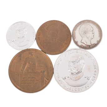 Bismarck-Medaillen historische und moderne Gedenkprägungen in Silber und Bronze
