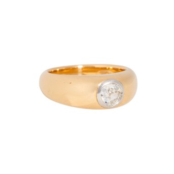 Ring mit Altschliffdiamant,