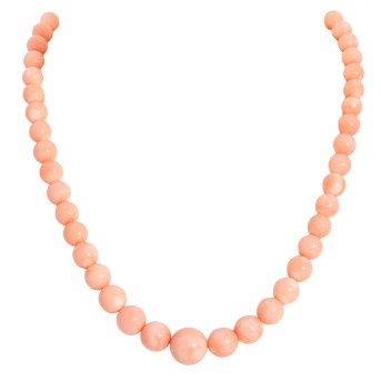 Collier aus Engelshautkoralle,