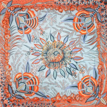 HERMÈS silk carré 'FLOWERS OF SOUTH AFRICA',