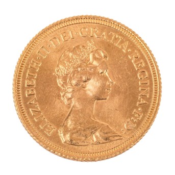 Großbritannien /GOLD - Elisabeth II Diadem, 1 Sovereign 1978,