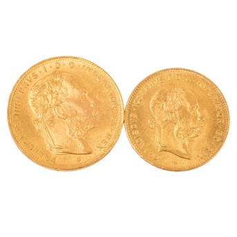 Österreich /GOLD - Franz Josef I.  4 Fl. / 8 Fl. 1892/NP