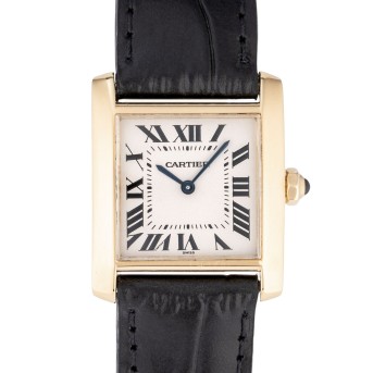 CARTIER CARTIER Tank Francaise Ref. 1821 Damenuhr. Box und Papiere 1997.