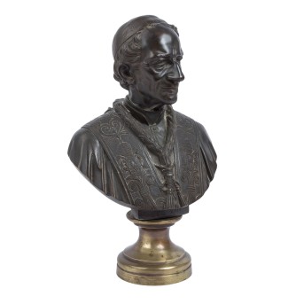 Bronze bust of Pope Leo XIII.