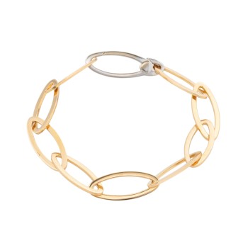 Ellipse' bracelet with 18 diamonds