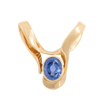 Pendant with Ceylon sapphire 