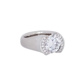 Ring mit Brillant von 3,10 ct