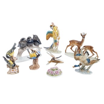 HUTSCHENREUTHER/ROSENTHAL u.a., 8-tlg. Konvolut, 20. Jh.: