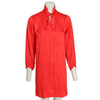 SAINT LAURENT SAINT LAURENT RIVE GAUCHE VINTAGE Kleid, Gr. 32 (fr. 34), Koll.: 70-80er Jahre.