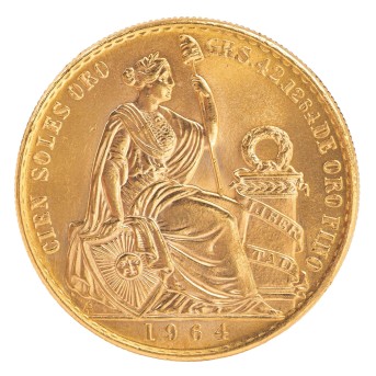 Peru /GOLD - 1 x 100 Soles Liberty 1964